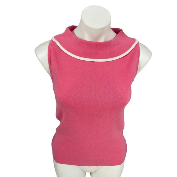 Designers Originals Top Womens Small Pink Sweater Swank Shell Work Officecore - Picture 7 of 15